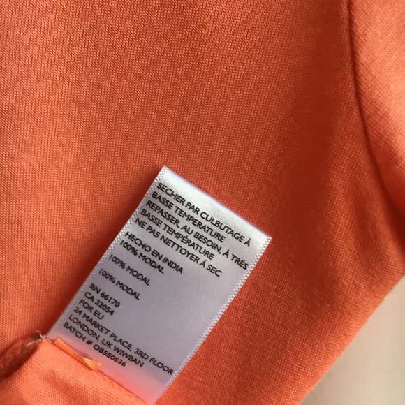 NWT Silence + noise Coral Long Sleeve Tee Crewneck - Picture 6 of 8